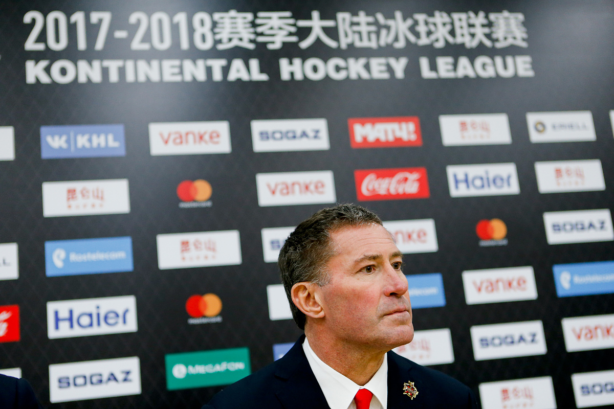 17/18khl常规赛:北京昆仑鸿星vs下诺夫哥罗德鱼雷 赛后发布会召开