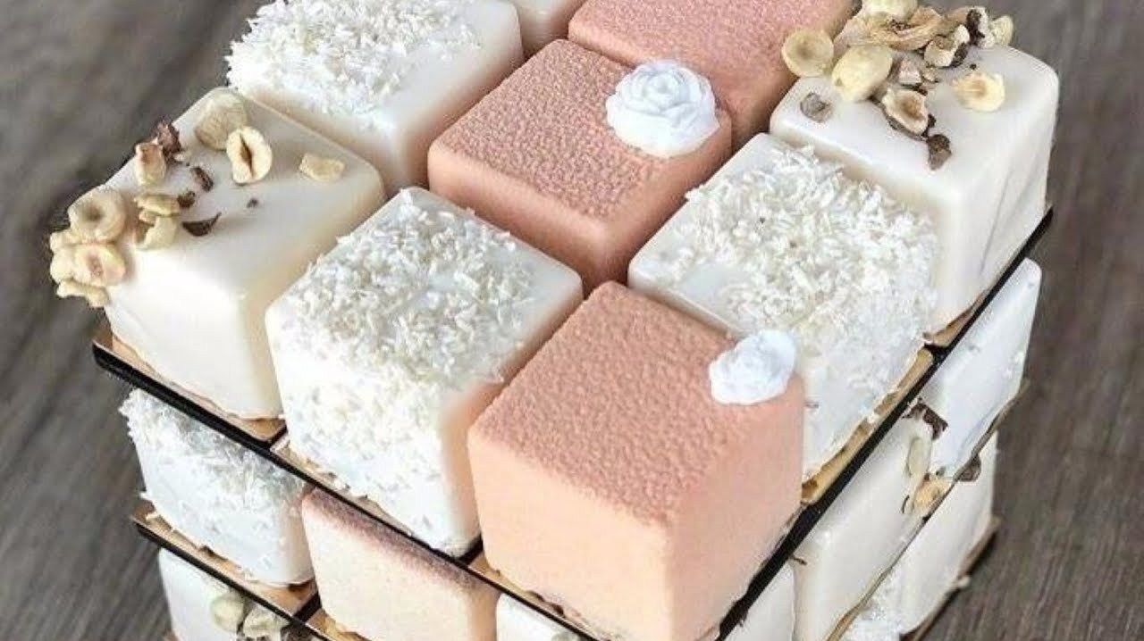 世界上最“聪明”的蛋糕?魔方蛋糕,看着就很想流口水!