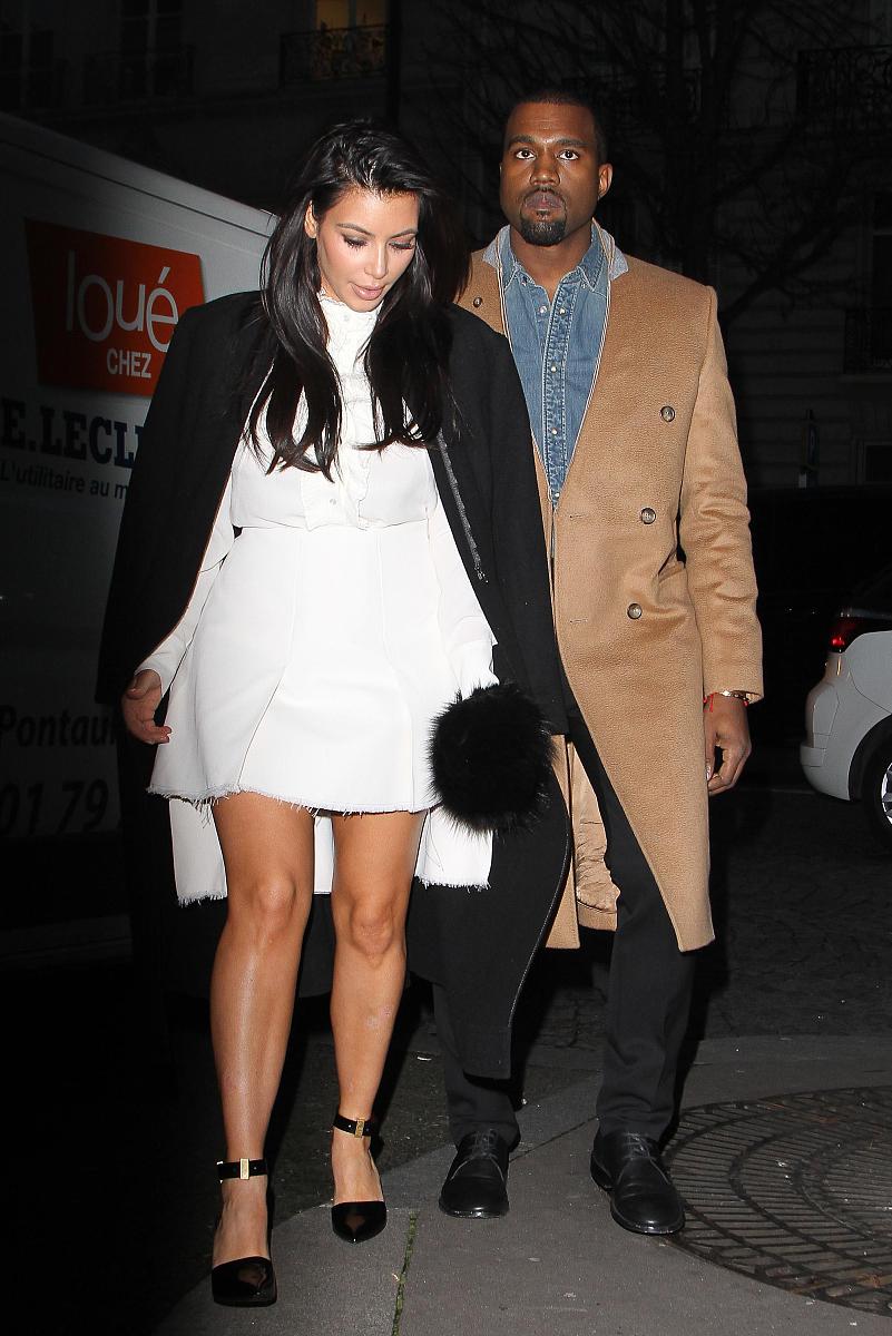 2013年1月12日讯,法国巴黎,当地时间1月11日,金-卡戴珊(kim kardashia