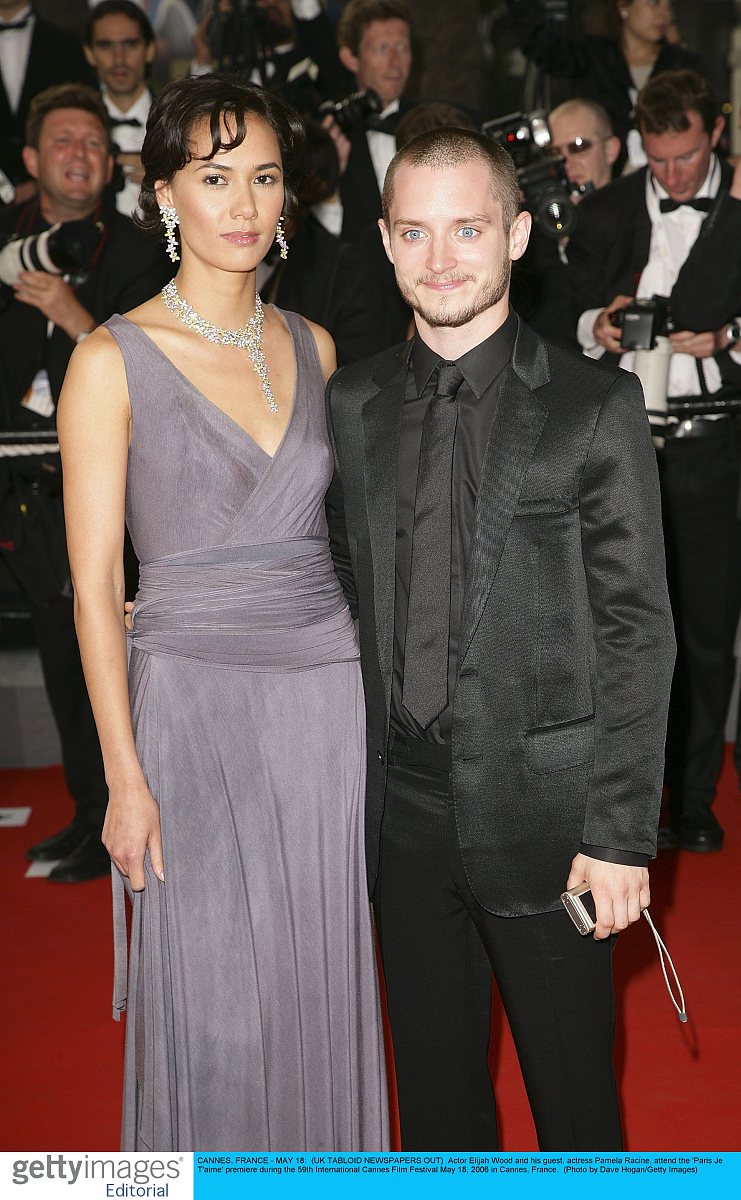 伊利亚·伍德elijah wood,pamela racine  cannes, france - may 18: 