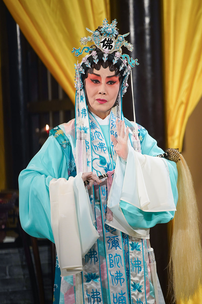 2018年11月29日,香港,明星参加粤剧折子戏《帝女花之相认》录影.汪明