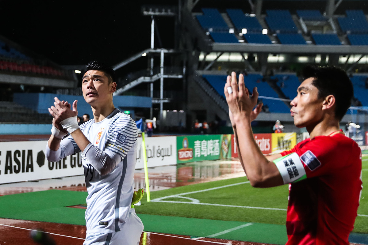 2017亚冠小组赛g组:川崎前锋0-0广州恒大淘宝 赛后谢场