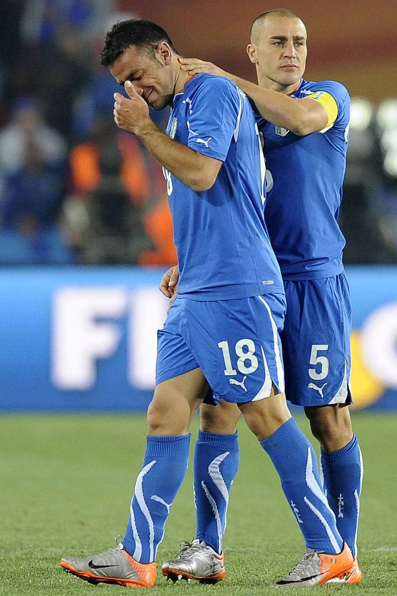 2010年6月24日,南非约翰内斯堡,2010世界杯f组末轮,斯洛伐克vs意大利.