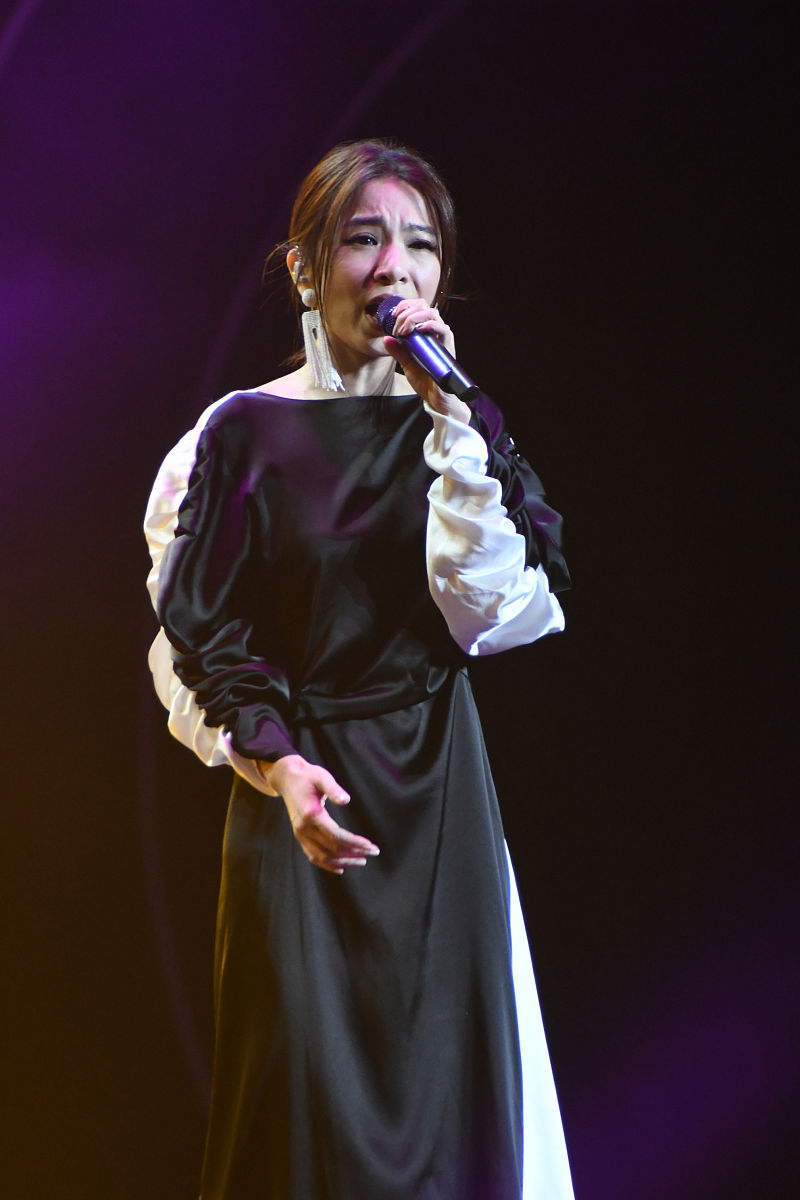 2019年8月8日,上海,明星出席阿里88会员宠爱无限演唱会.田馥甄