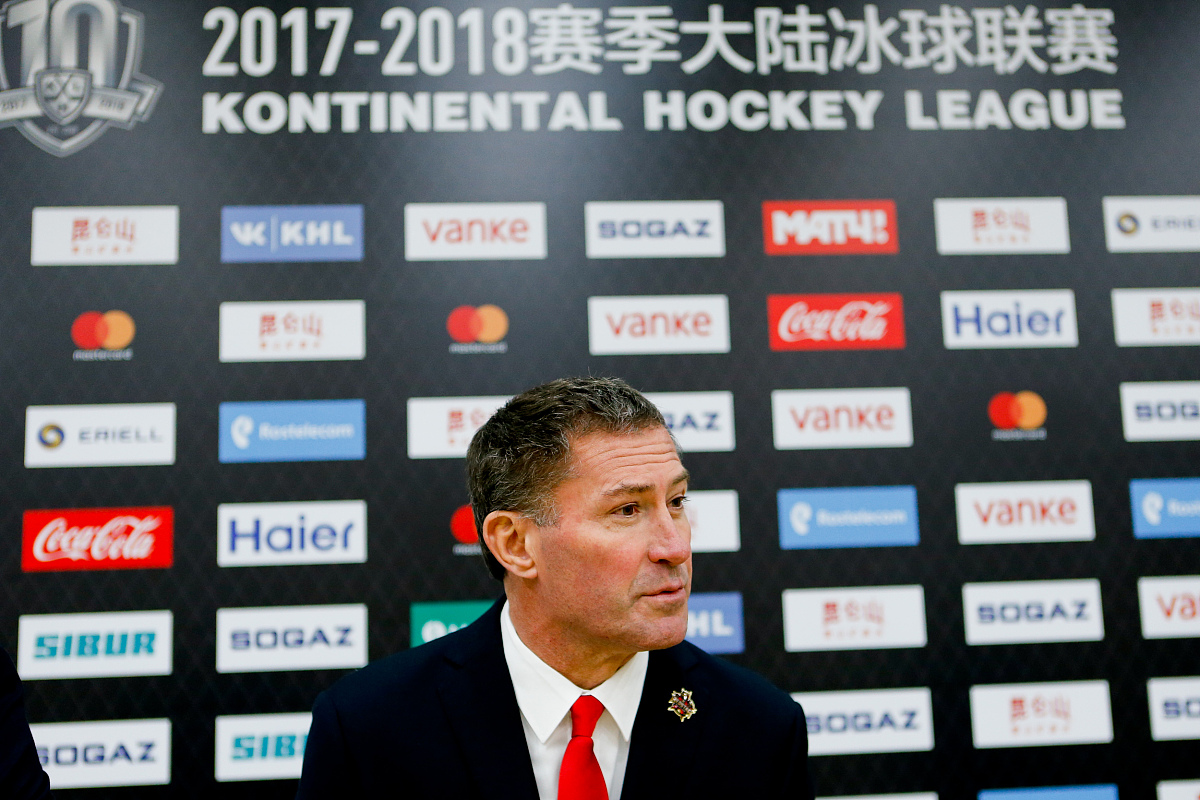 17/18khl常规赛:北京昆仑鸿星vs下诺夫哥罗德鱼雷 赛后发布会召开