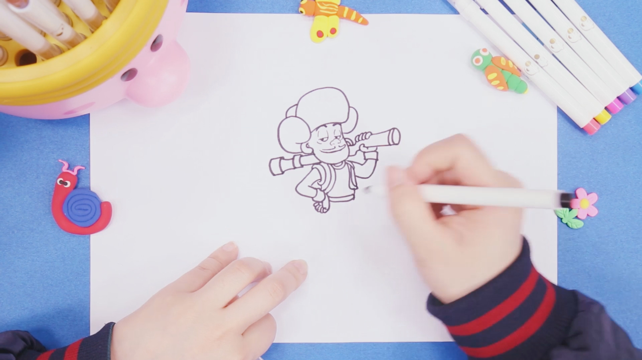 亲宝儿童画:光头强儿童简笔画 简单画宝宝学画画视频教程
