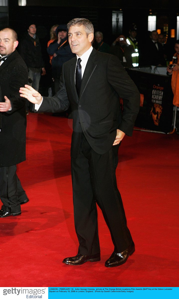 london - february 19:  actor george clooney  arrives at the oran