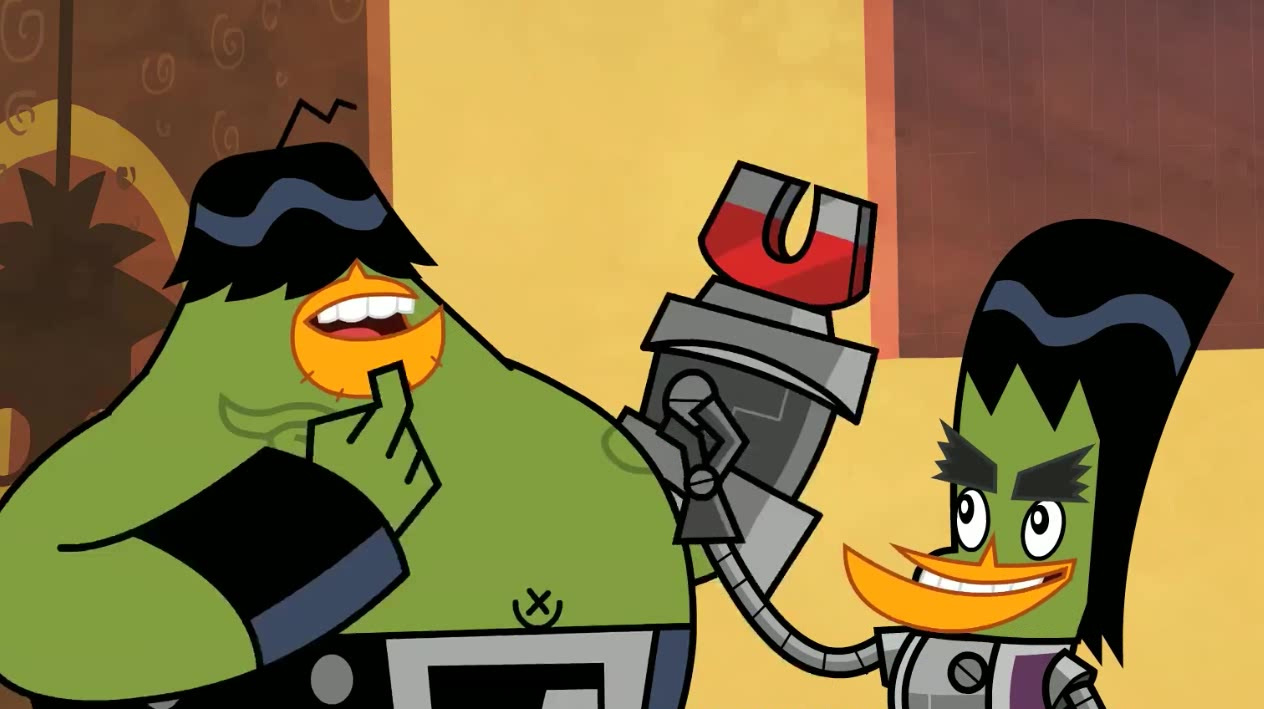 功夫鸡:超级小鸭的磁力臂,让鸡仔都束手无策