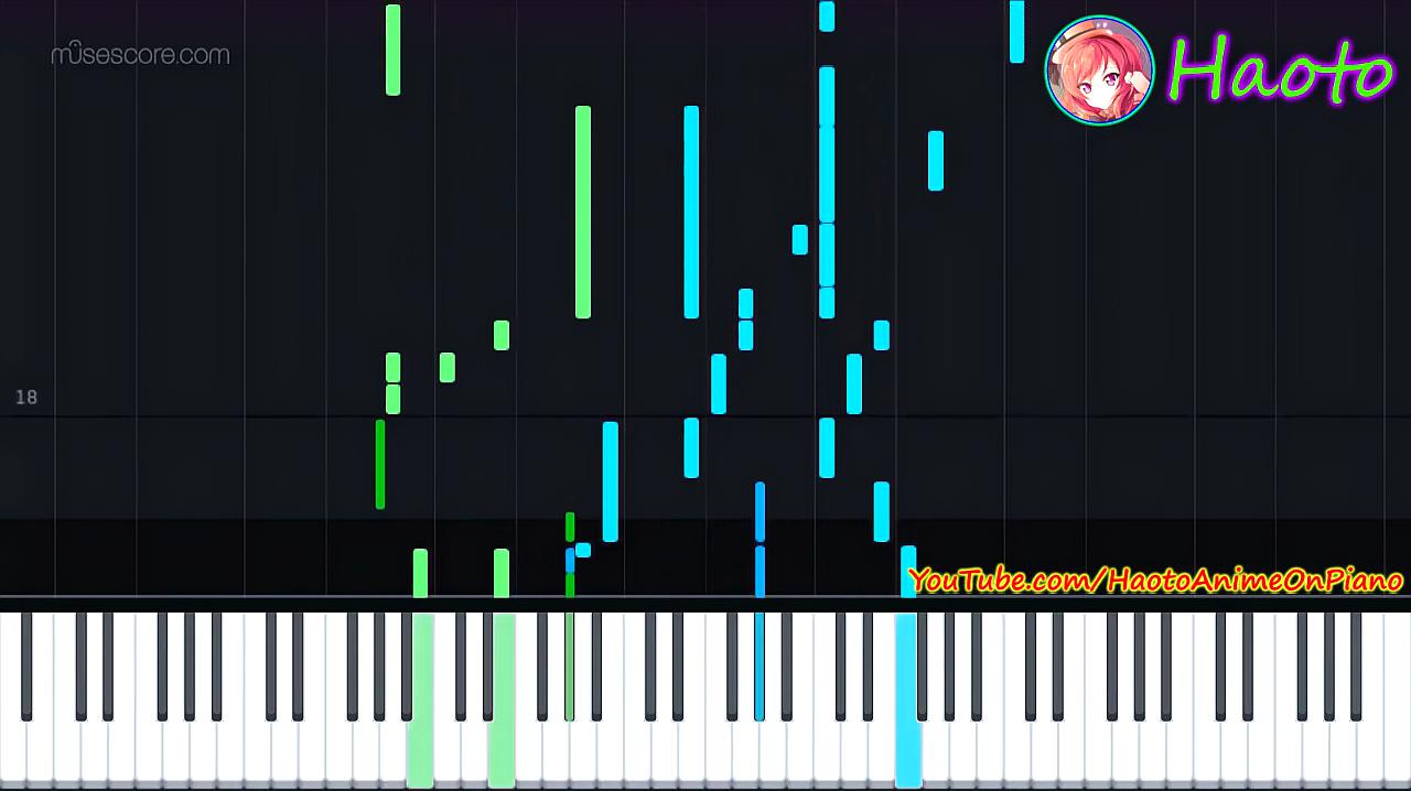 [图]日本动漫《地缚少年花子君》ED主题曲《Tiny Light》钢琴演奏