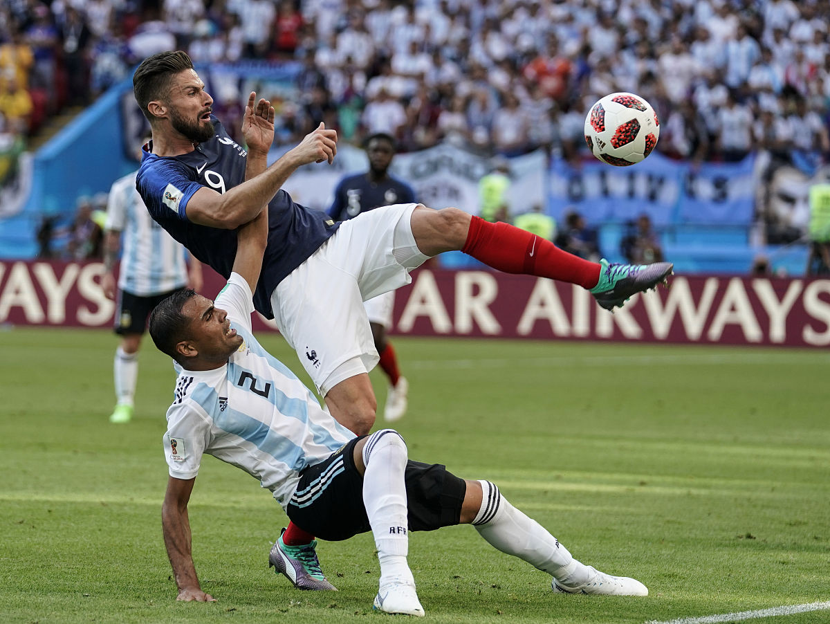 2018年6月30日,俄罗斯,2018俄罗斯世界杯d组,法国vs阿根廷.kazan, rus