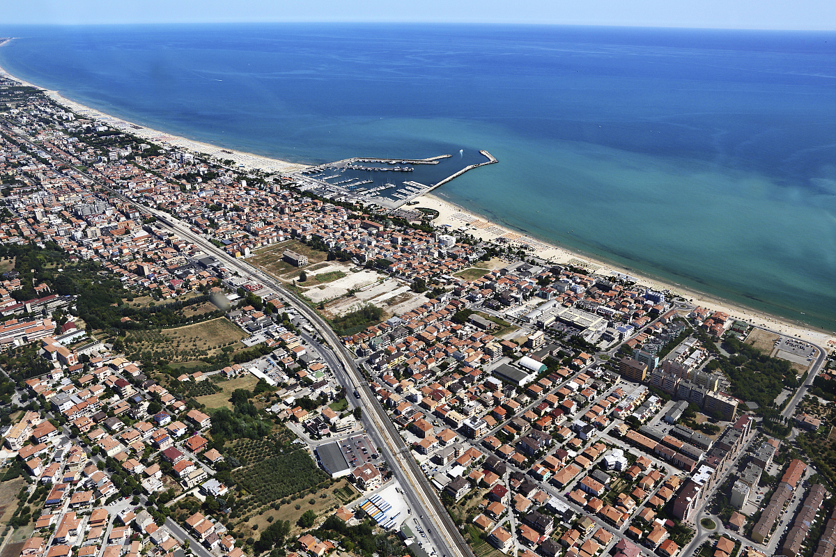 giulianova, aerial view