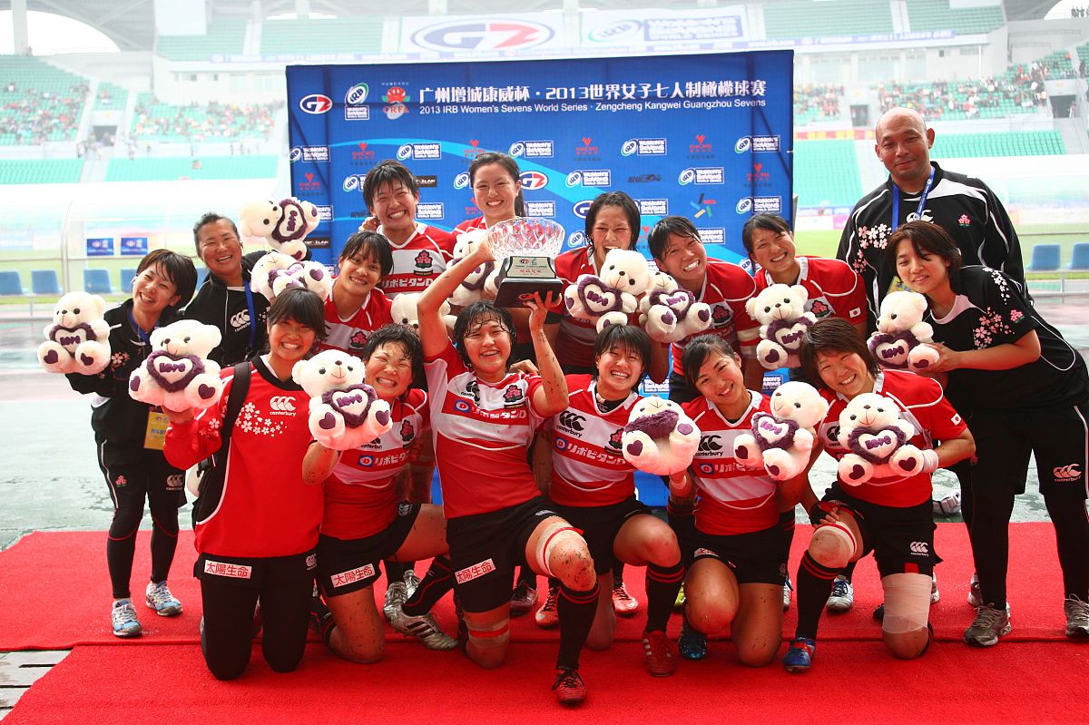 2013年3月31日,广州,2013世界女子七人制橄榄球碗级决赛,中国10-14日