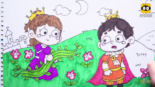 神笔简笔画 中外童话 野天鹅救王子,儿童绘画马克笔教程大全