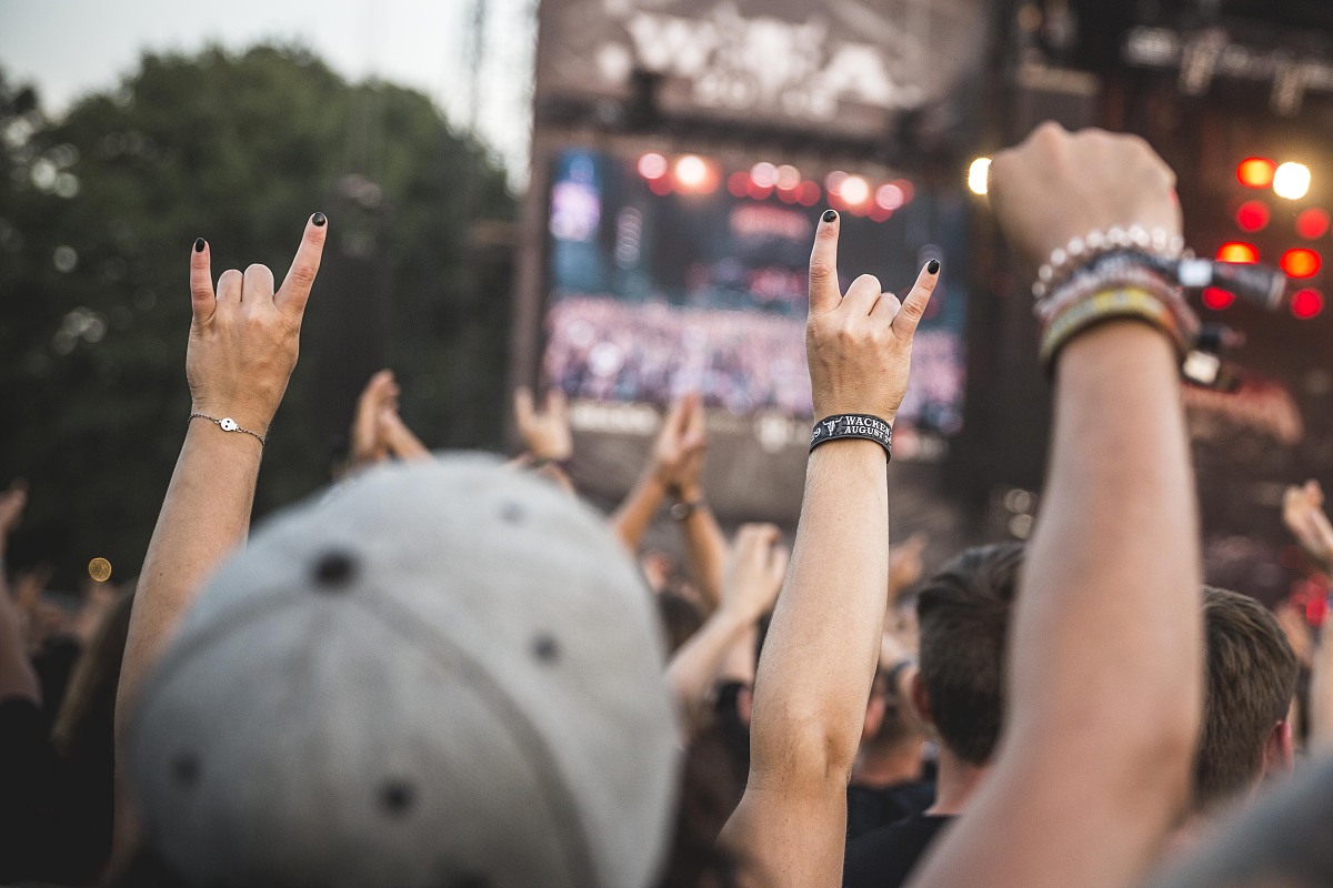 当地时间2018年8月2日,德国瓦肯,当地举办瓦肯露天音乐节(wackenopena