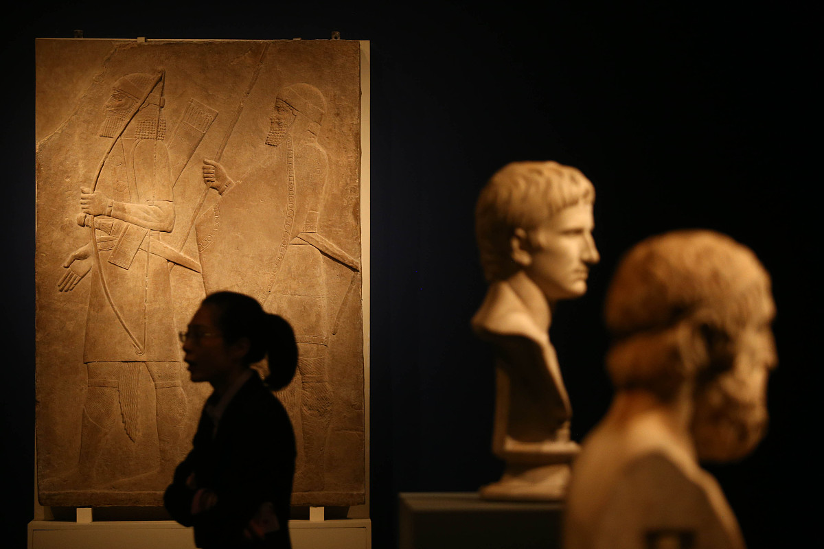2017年3月1日,北京,"大英博物馆100件文物中的世界史"展览在中国国家