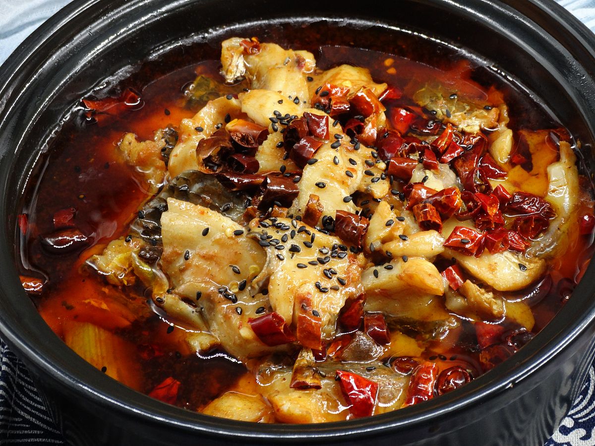 水煮黑鱼100字好评