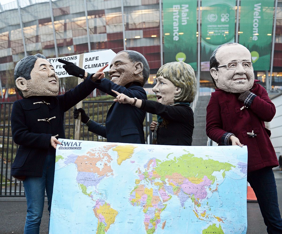 当地时间2013年11月22日,波兰华沙,联合国气候会议在