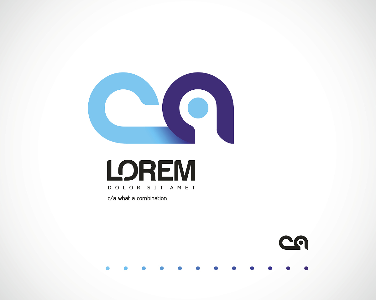 abstract vector logo design template