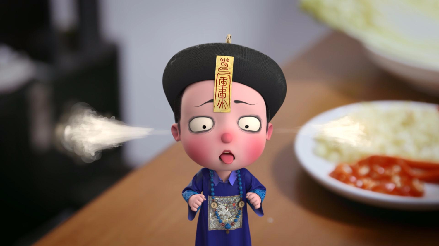 吃火锅遭意外曝光,小僵尸或成新晋网红?