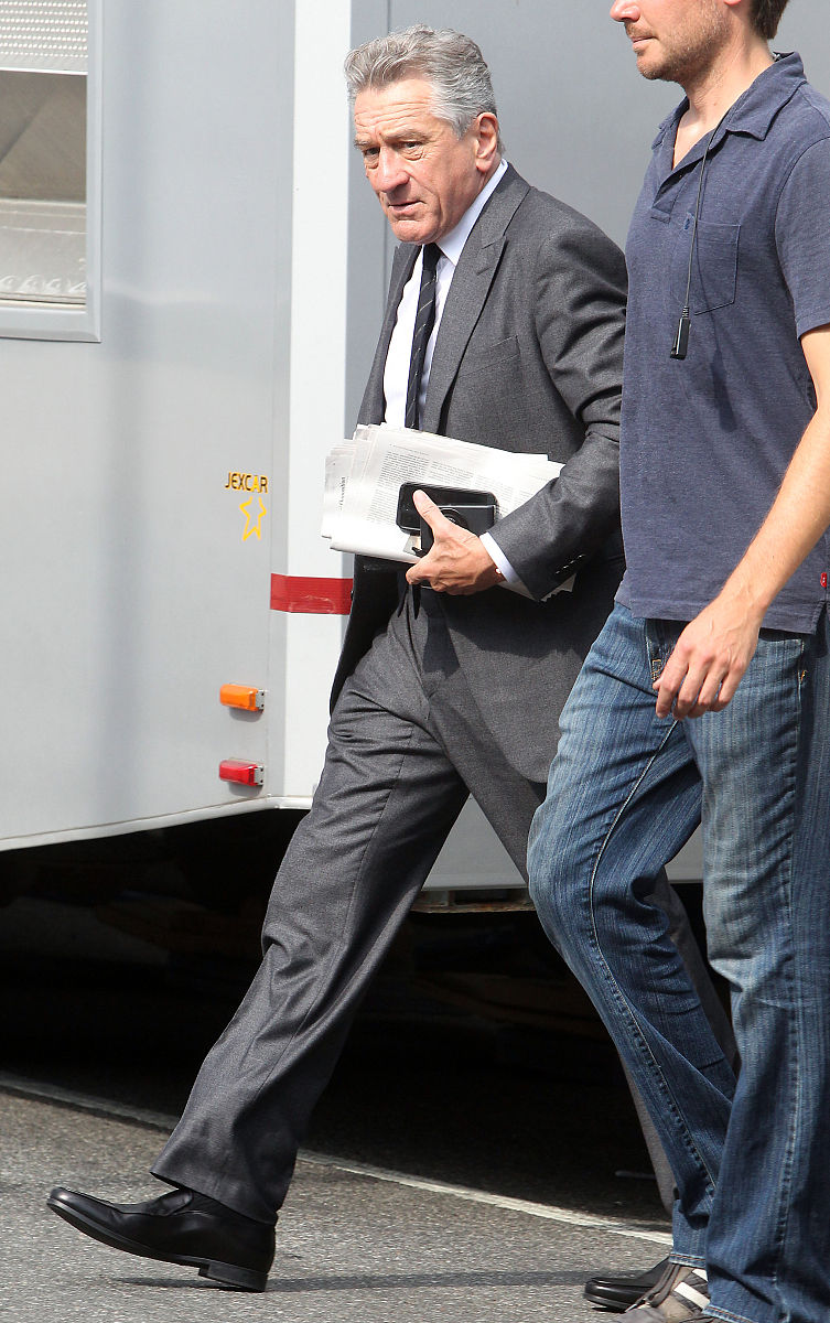 2014年9月1日讯,纽约,当地时间8月31日,明星赶拍广告.brad pitt out o