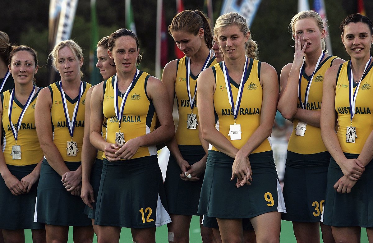 madrid, spain - october 08:  australian players receive their ru