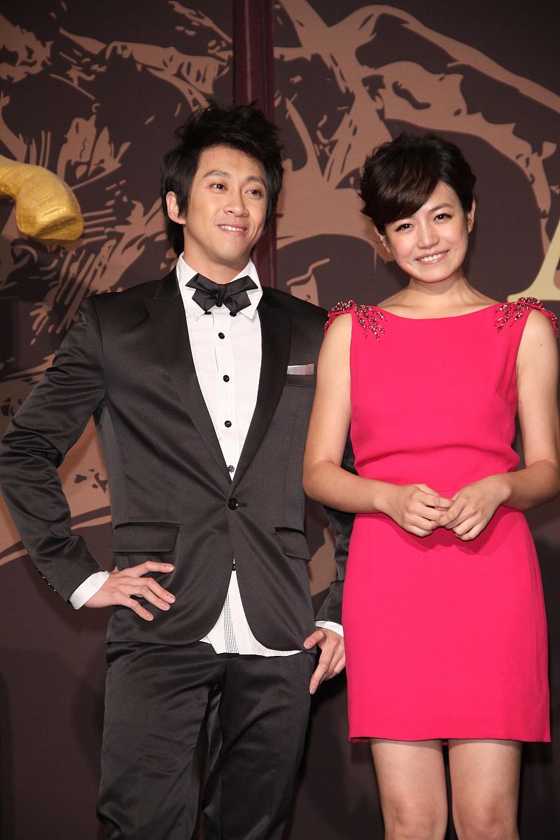 2011年10月4日,台北,新一代女神陈妍希及从搞笑谐星转战电影圈的陈汉