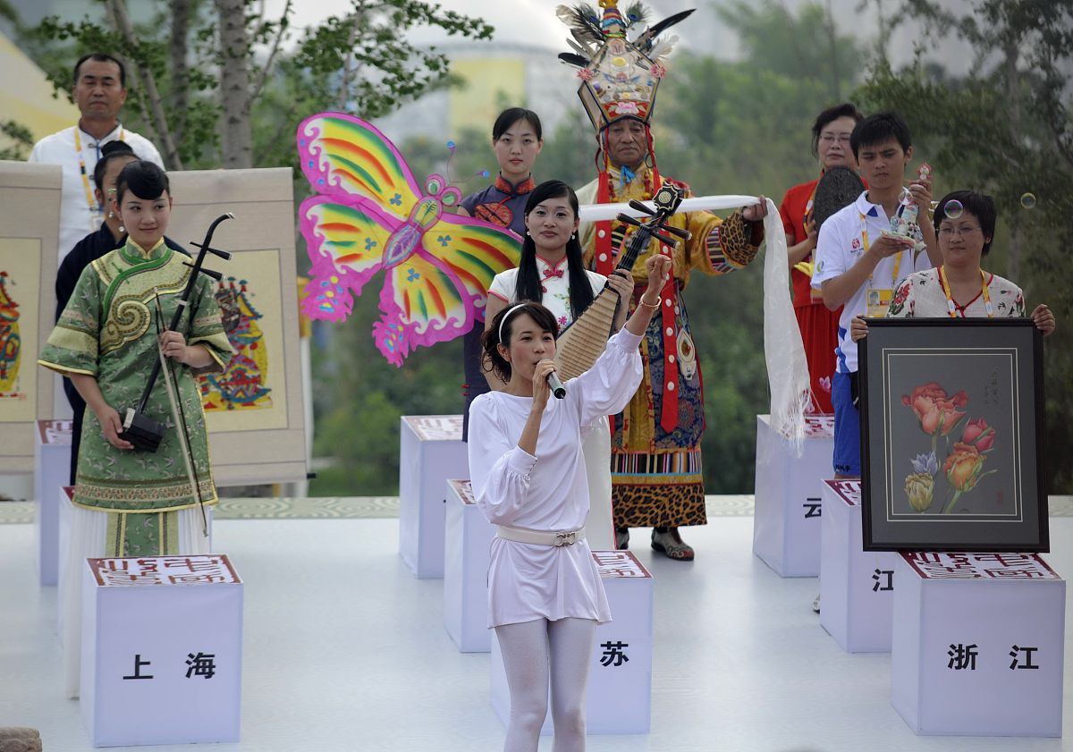 2008年8月<strong>9</strong>日,北京,《中国故事》大型文化展示活动在奥林匹克中心区