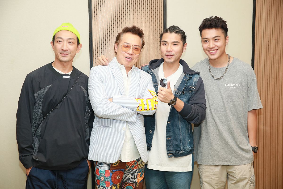 2019年11月18日,香港,明星出席《大盗演》电影主题曲录音.李璨琛,詹昊