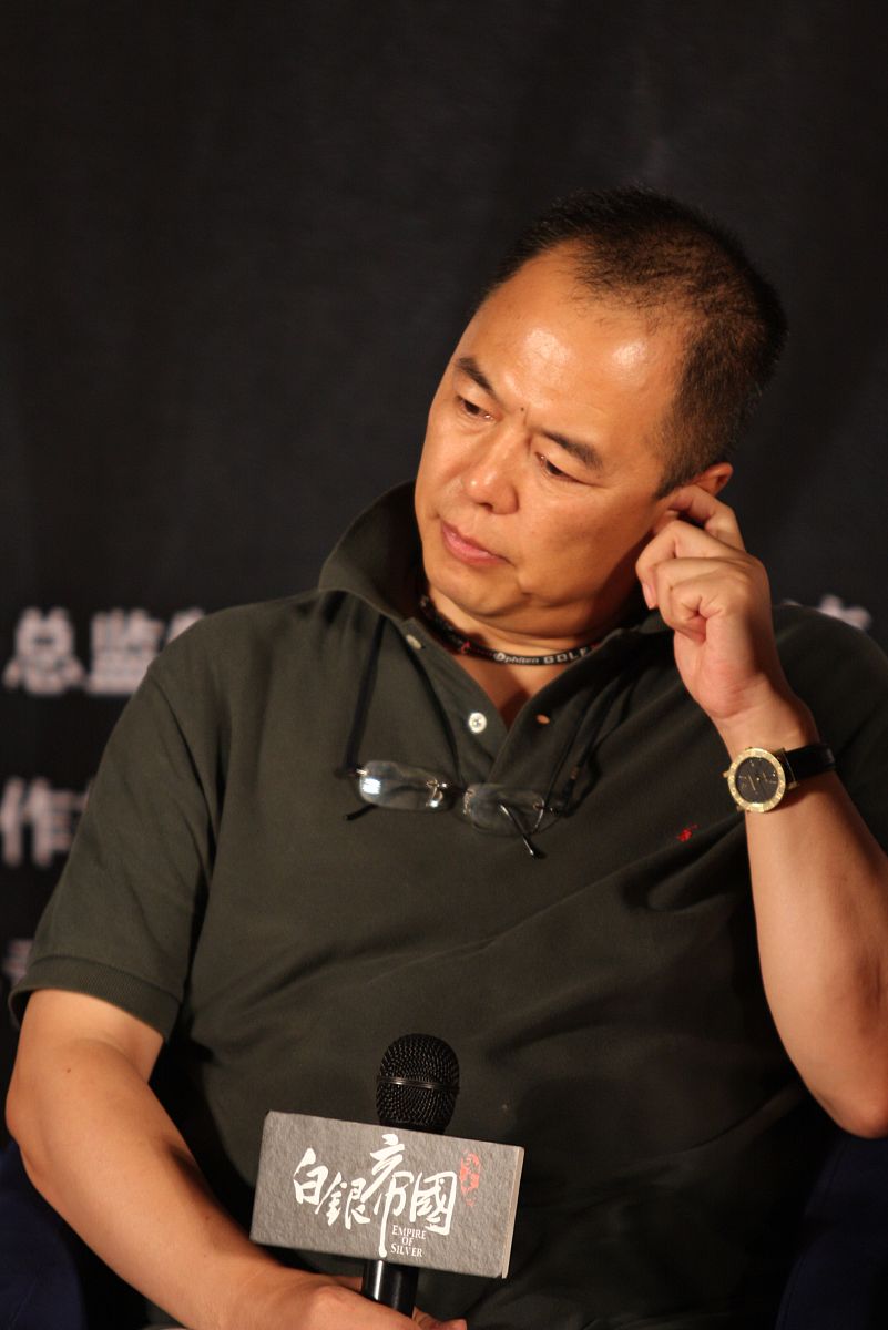 2009年8月6日,北京,电影《白银帝国》官网启动仪式.张铁林+++_+++记者