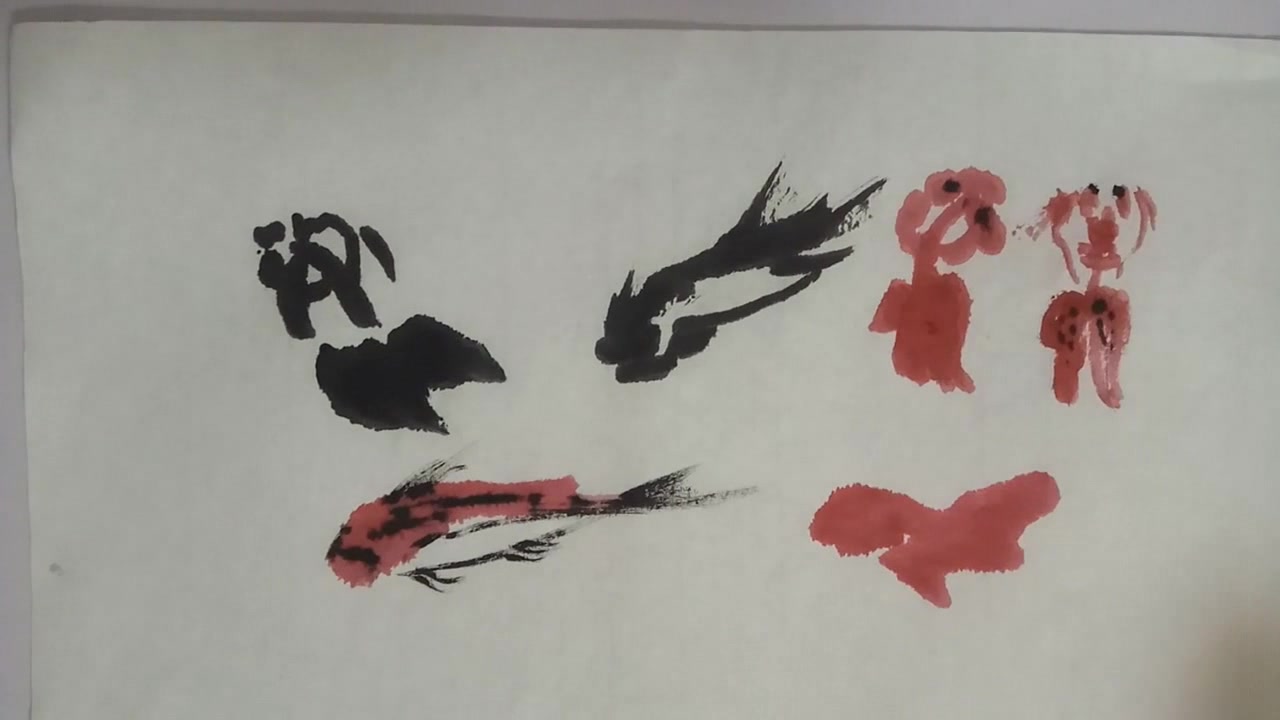 国画鱼的基础画法,简单易学