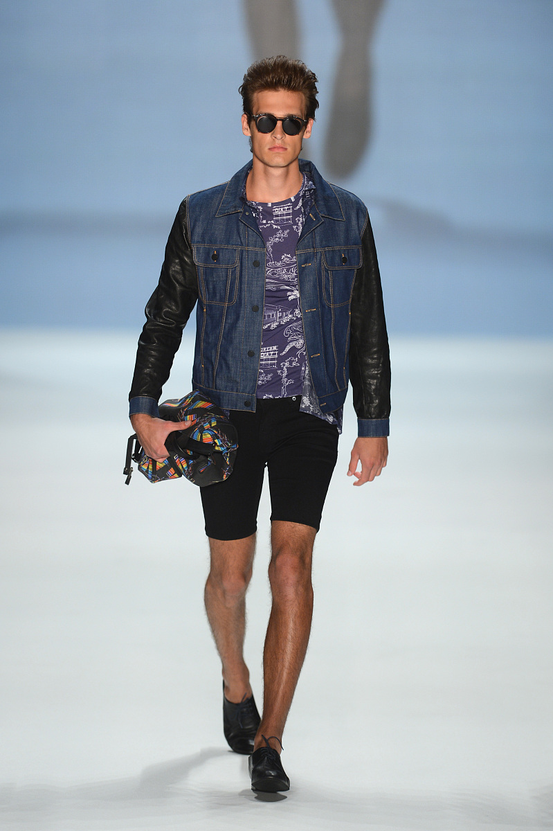 berlin, germany - july 07:  a model runs the catwalk during the 