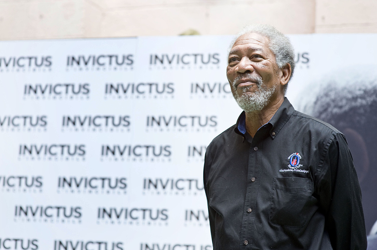 2010年2月5日讯,罗马,摩根·弗里曼(morgan freeman)当地时间2月4日为