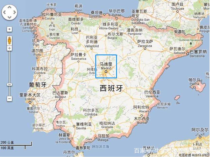 马德里 地图图片