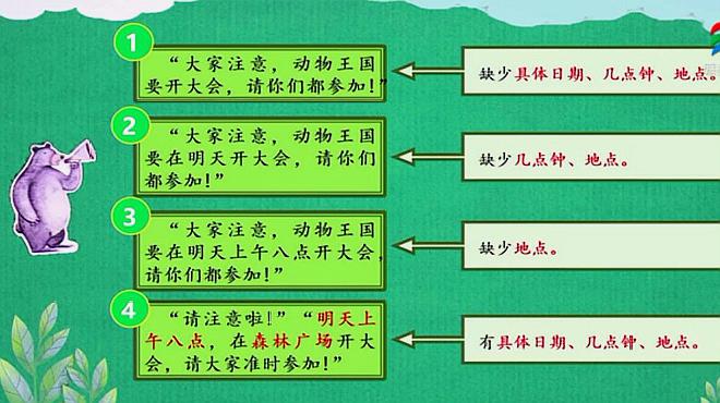 [图]部编版一年级语文下册第十七课动物王国开大会第三课时