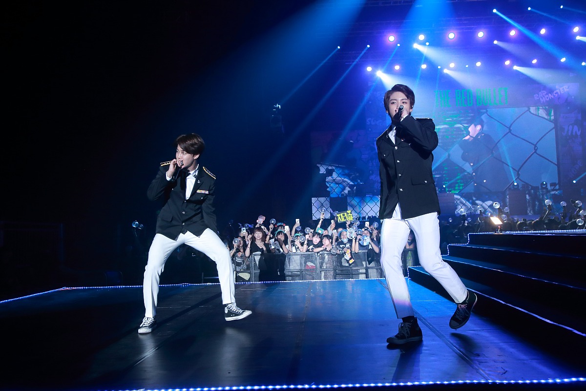 2015年8月30日,香港,韩国七人男子组合防弹少年团(bts)演唱会.***_***
