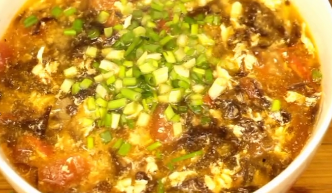 西红柿紫菜蛋花汤,简单营养,招待客人不丢面!