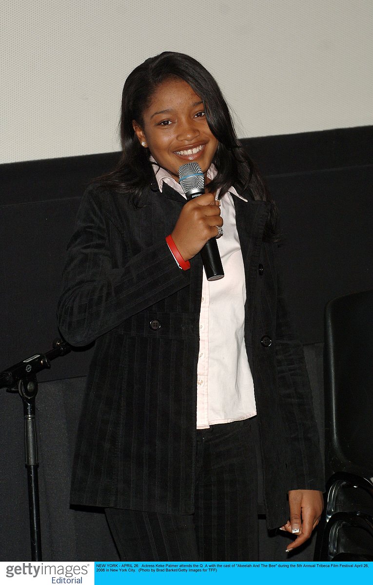new york - april 26:  actress keke palmer attends the q & a with