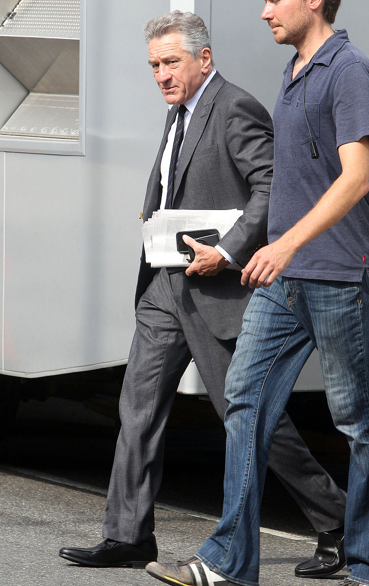 2014年9月1日讯,纽约,当地时间8月31日,明星赶拍广告.brad pitt out o