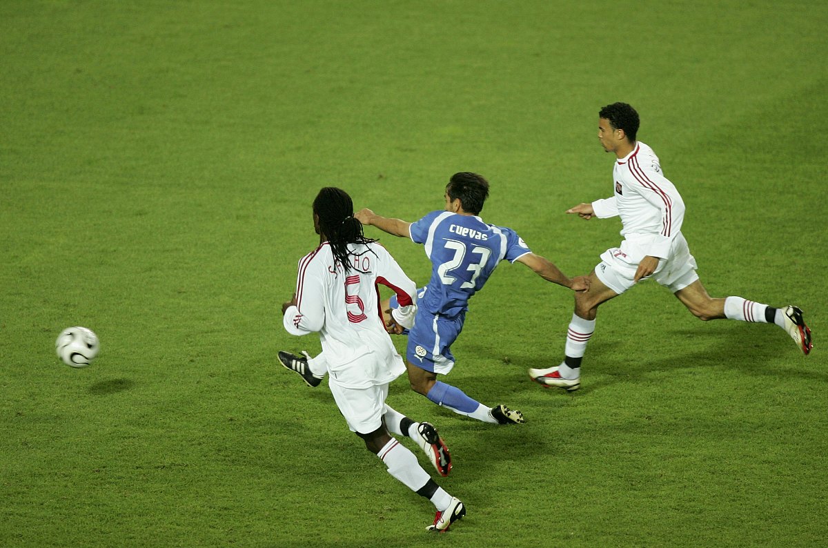 2006年6月20日,世界杯b组,巴拉圭2-0击败特立尼达和多巴哥.奎瓦斯进球
