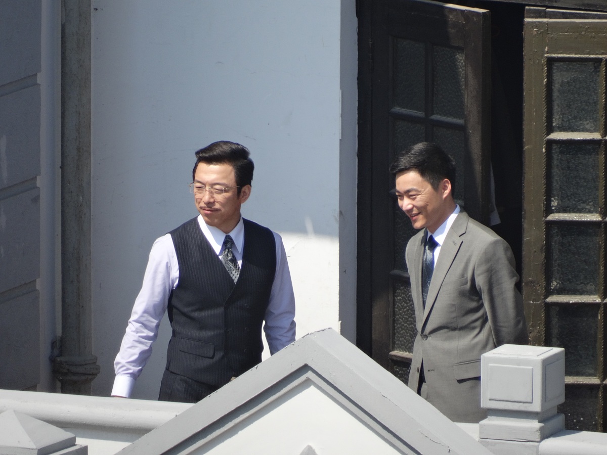 2014年3月18日讯,上海,近日,谍战电视剧《锋刃》正在热拍.***_***黄渤