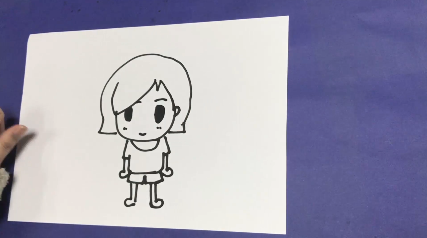 动画片卡通简笔画,儿童人物头像速成绘画法