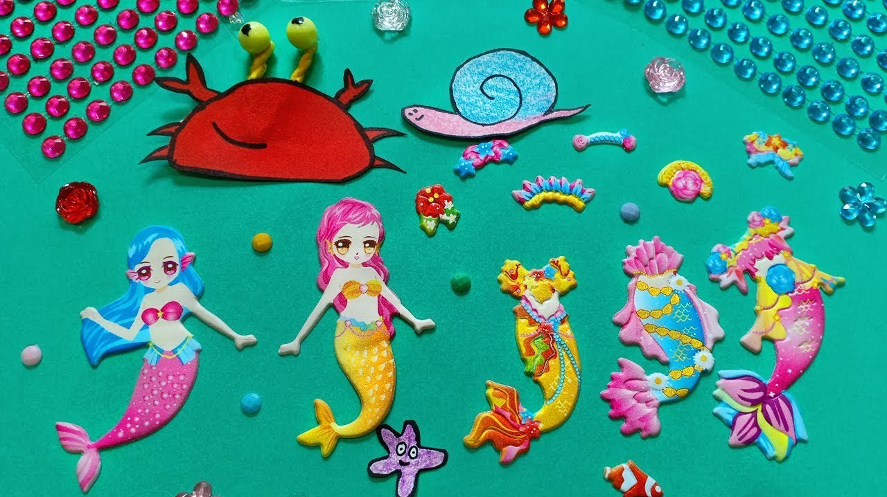 创意儿童手工:美人鱼公主的生日派对,有你喜欢的裙子吗?