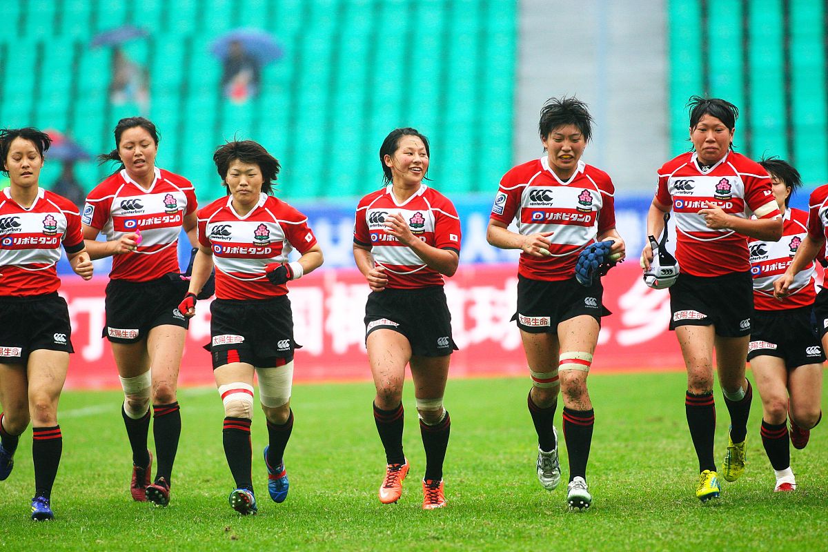 2013年3月31日,广州,2013世界女子七人制橄榄球碗级决赛,中国10-14日