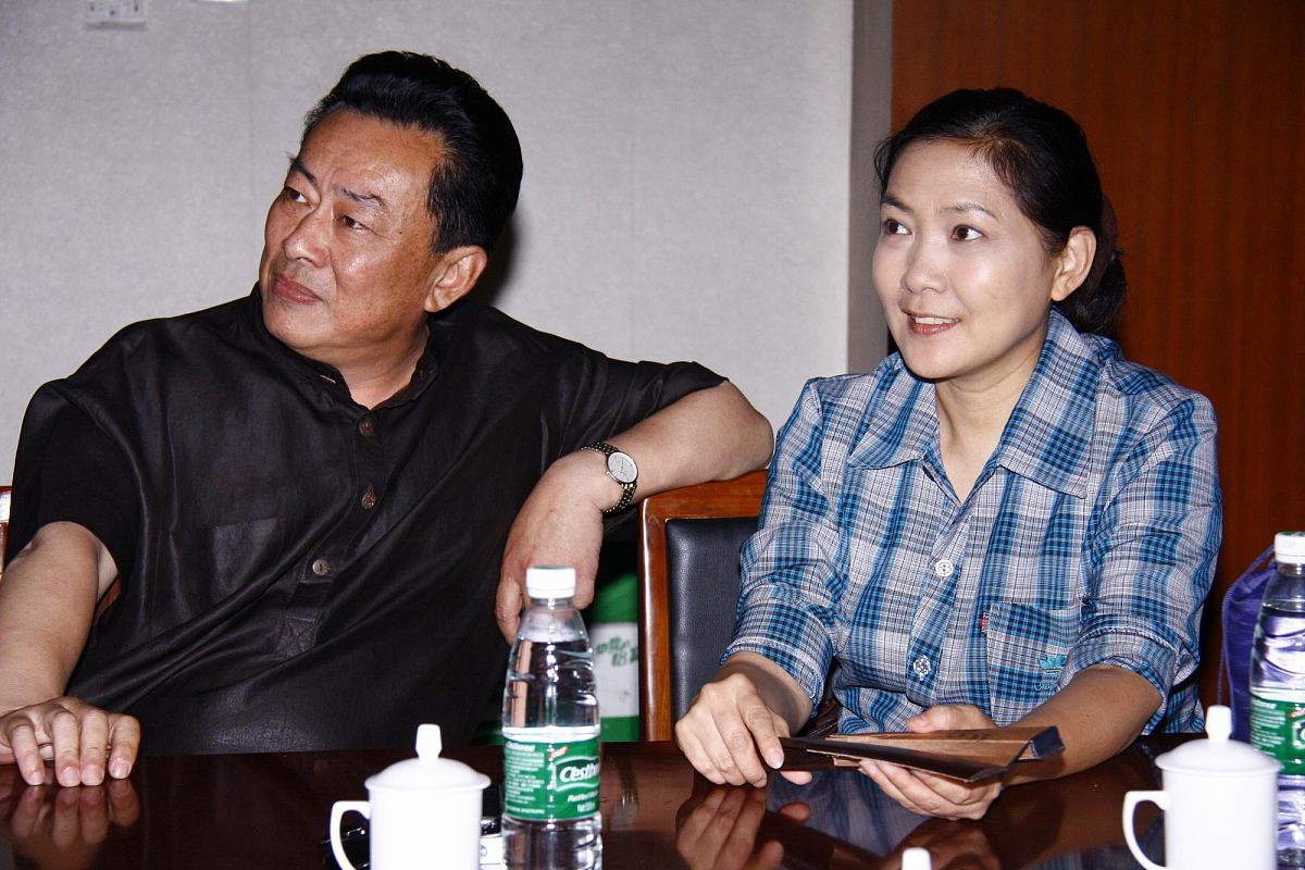 2011年6月2日,石家庄,《刑警博客》石家庄探班发布会.***_***沈丹萍,