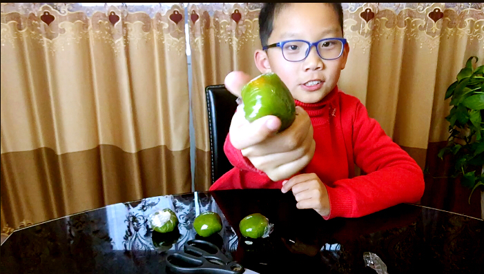 试吃蛋黄肉松青团,颜值高的像绿宝石,小轩晚餐决定不吃别的了