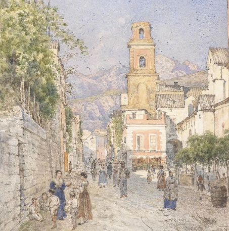 美图:水彩场景,欧式建筑插画集共同欣赏
