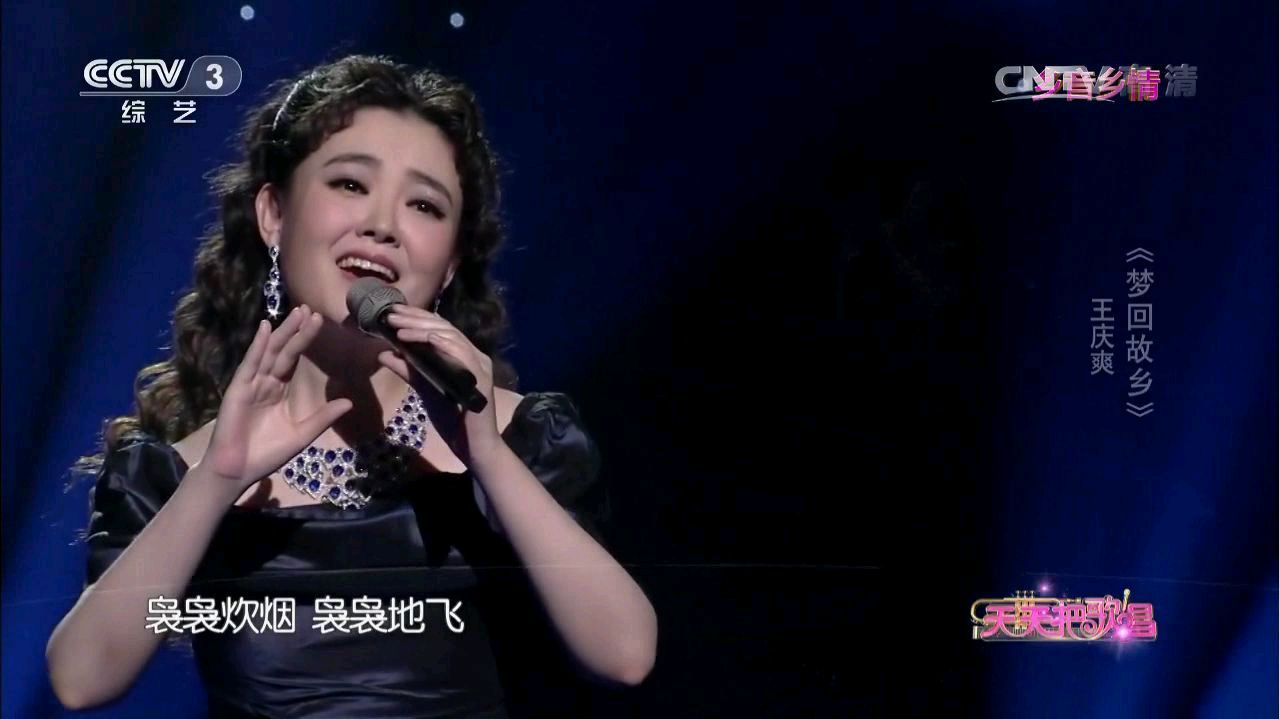 [图]王庆爽深情演唱《梦回故乡》歌声甜美，动人心弦