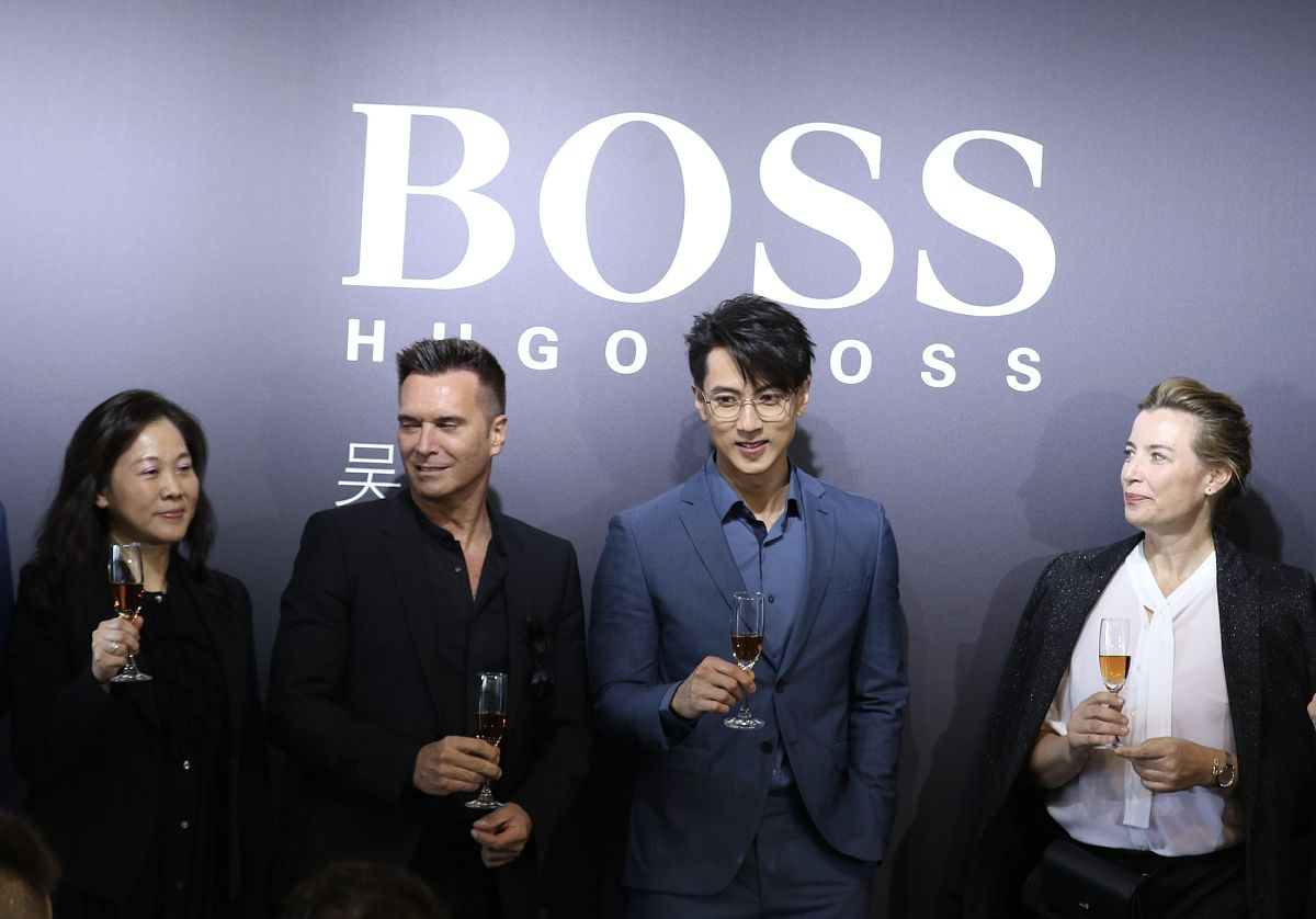 2019年10月18日,上海,吴尊出席hugo boss品牌活动.吴尊