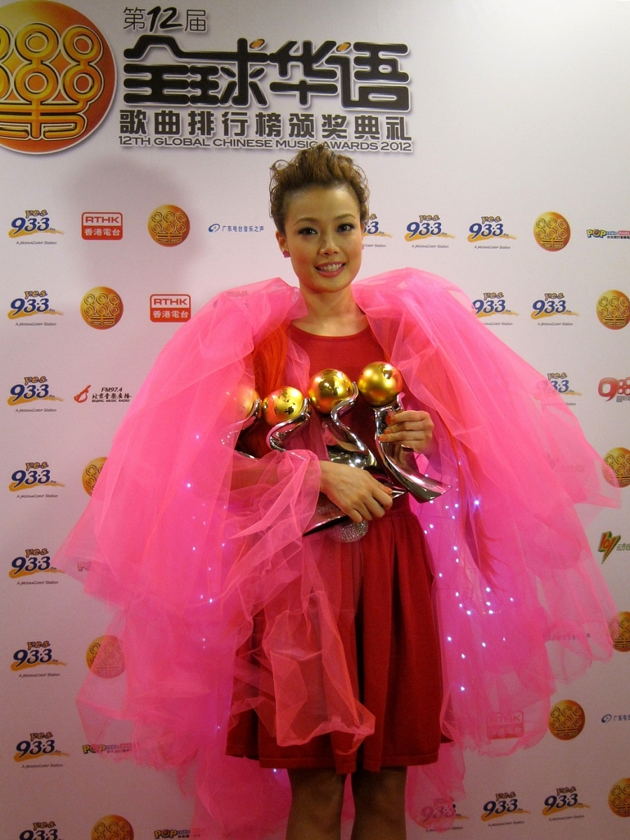 2012年11月2日,新加坡,第十二届全球华语<strong>歌曲</strong>排行榜颁奖礼.