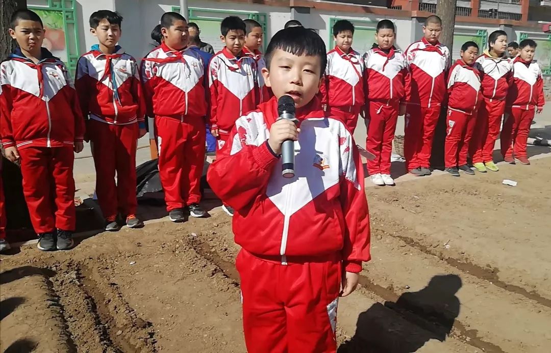 漷县镇中心小学红领巾实践基地体验农耕播种